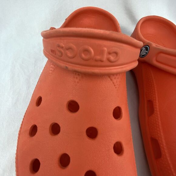 CROCS Classic Clogs Adult Unisex M8 W10 Tangerine Orange Slip-ons Shoes Sandals - Picture 4 of 12